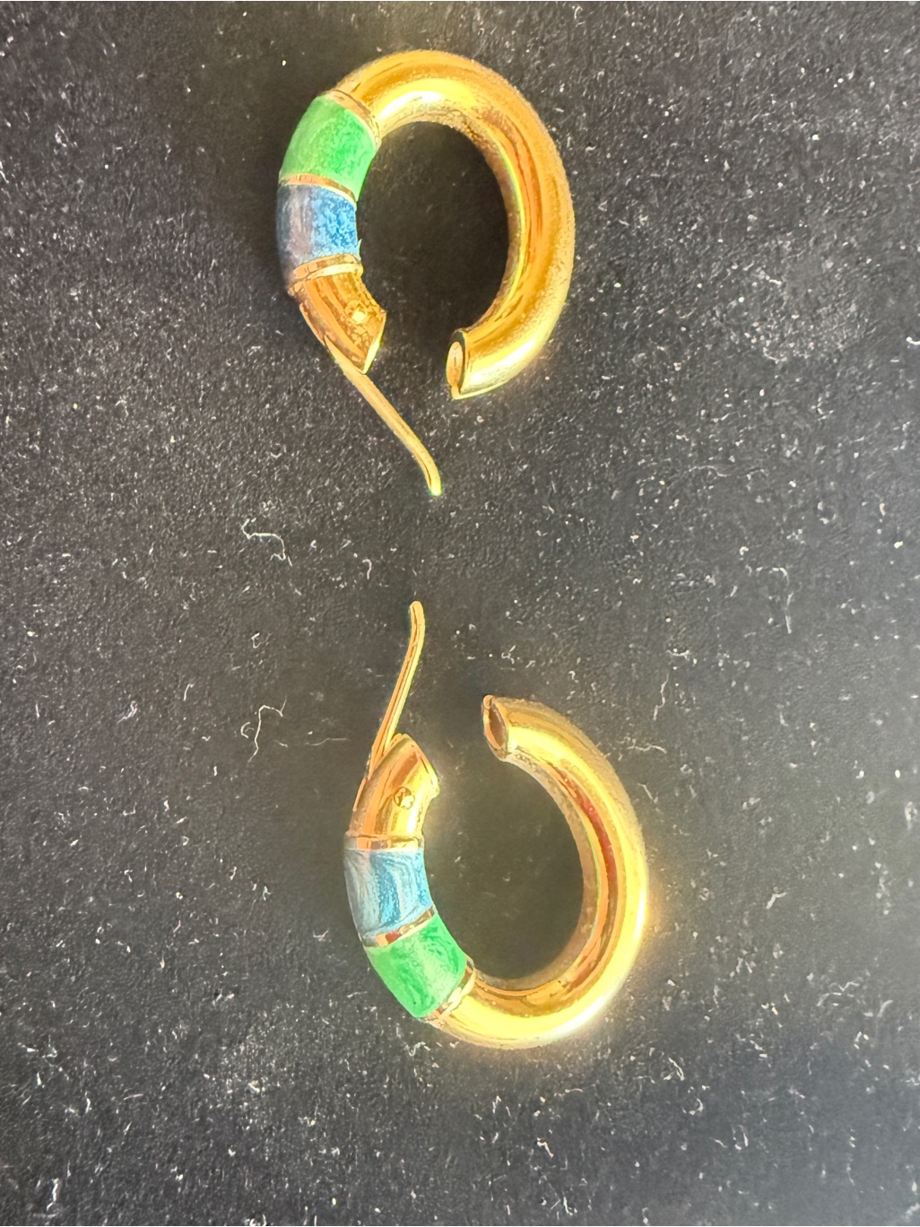 18k Gold Carl Bucherer Hoop Earrings